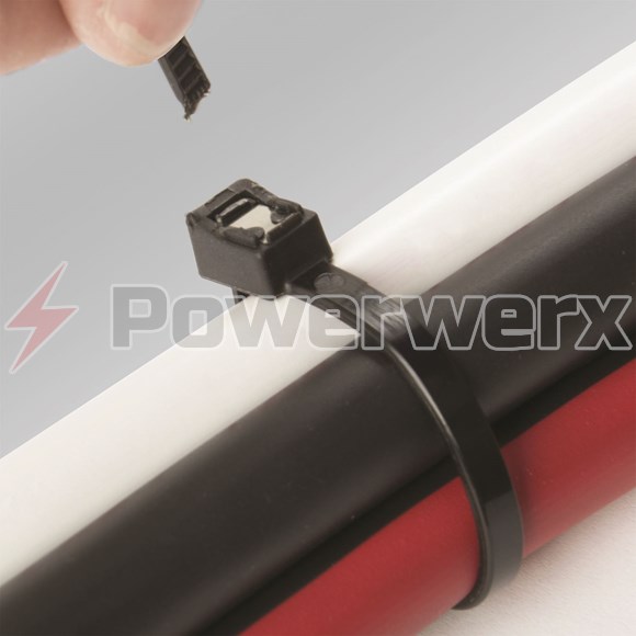 Picture of Ancor UV Black 8", 11", 14" Self Cutting Cable Ties