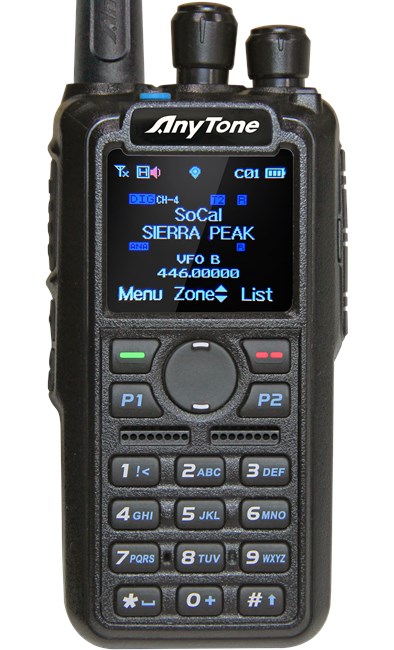 Picture of Anytone AT-D878UV Digital DMR Dual-band Handheld Commercial Radio with Roaming and GPS