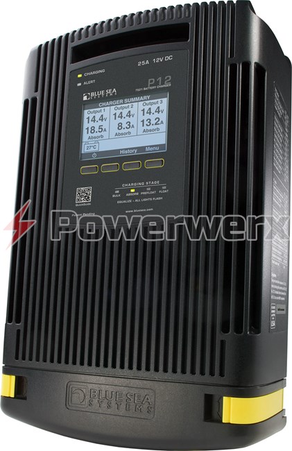 Picture of Blue Sea 7521 P12 Battery Charger Three Bank 12V DC 25A
