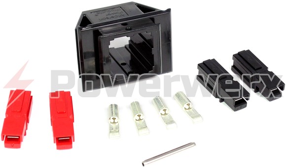 Picture of Chassis Mount for 2 Powerpole Connectors Sets (4 conductors)