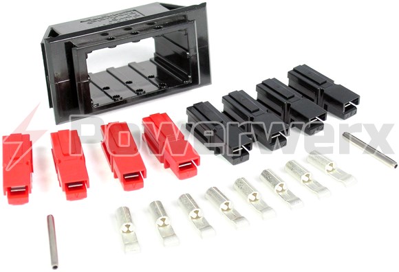Picture of Chassis Mount for 4 Powerpole Connectors Sets (8 conductors)