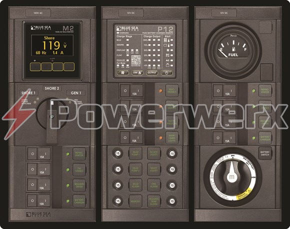 Picture of Design a Blue Sea Systems Custom 360 Panel for AC/DC Power Distribution and Management
