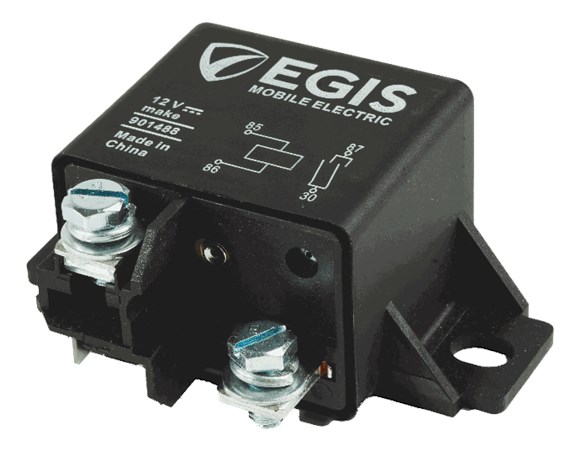 Picture of Egis Mobile Electric 901488 Power Relay, 12VDC, SPST, 75A, Dual Contact