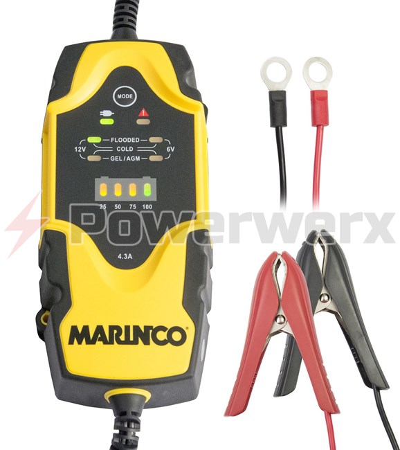 Picture of Marinco 27104 Charge Pro Portable Battery Charger 4.3 Amp 6V/12V