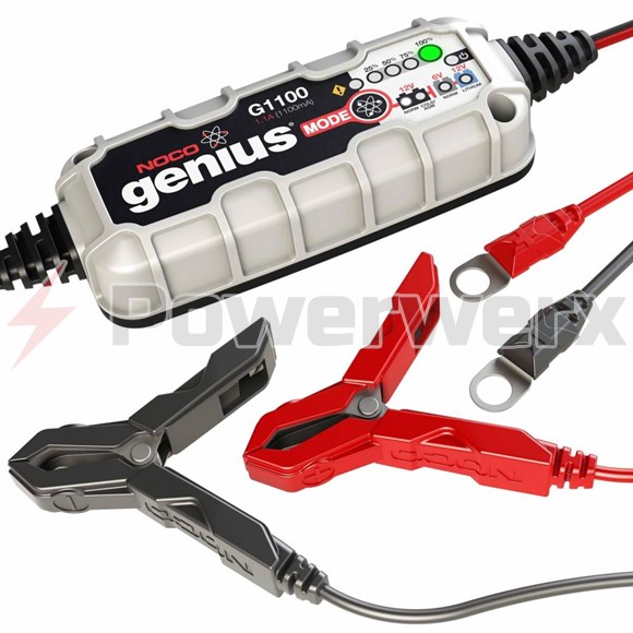 Picture of NOCO Genius G1100 6V/12V 1.1 Amp Smart Battery Charger and Maintainer