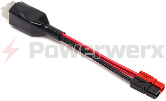 Picture of OEM Molex type 6 pin connector (HF6) to Powerpole adapter