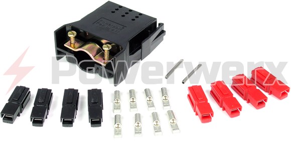 Picture of Plug with Latch for Chassis Mount Powerpole Connectors