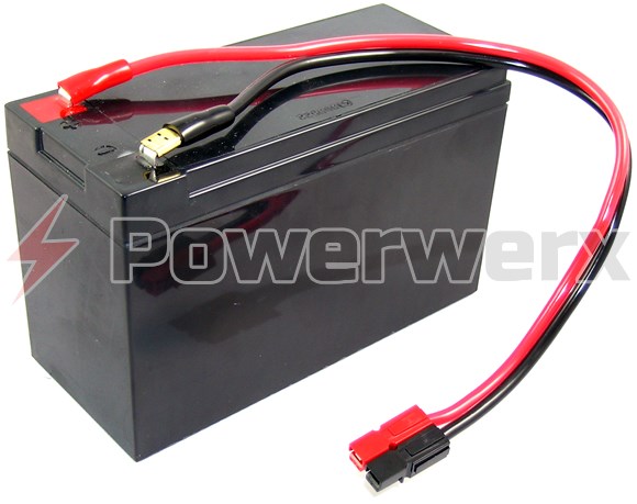 Picture of Powerpole Connector to Battery F-Type terminal adapter cable