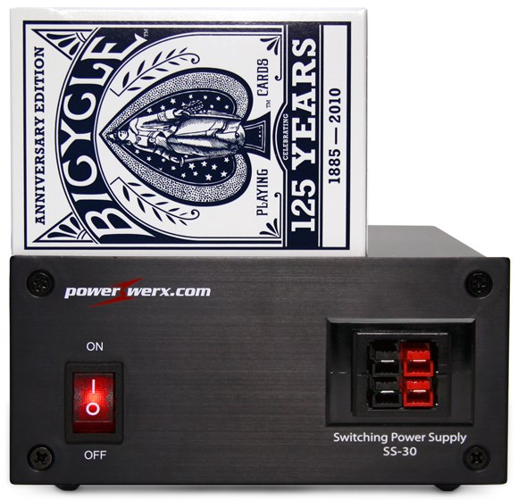 Picture of Powerwerx 30 Amp Desktop DC Power Supply with Powerpole Connectors