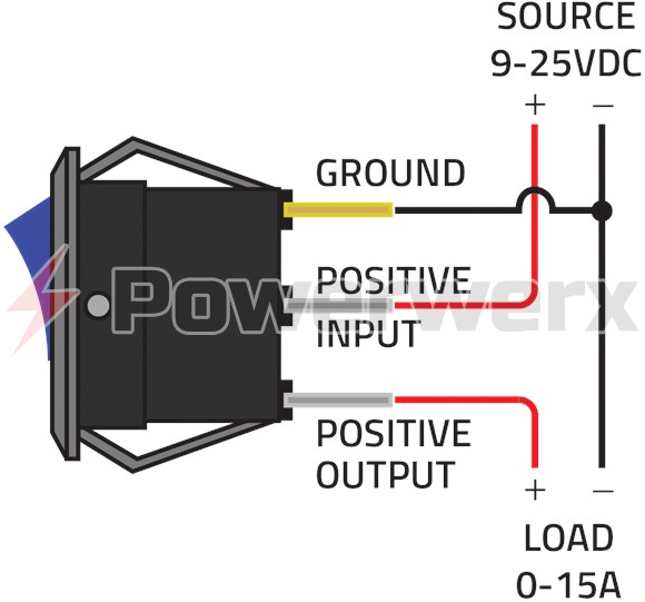 Picture of Powerwerx Panel Mount Green Switch for 12V Systems