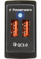 Picture of Powerwerx Switch Mounted Dual USB QC 3.0 Device Charger