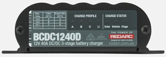Picture of REDARC BCDC1240D Dual Input 40A In-Vehicle DC-to-DC Battery Charger