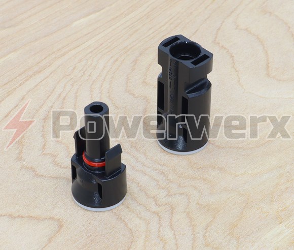 Picture of Solar MC4 Bulkhead Connector Pair (M12)
