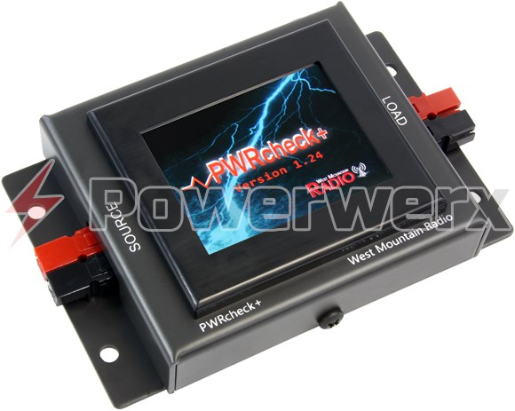 Picture of West Mountain Radio PWRcheck+, DC power analyzer, watt meter, with logging plus software via USB